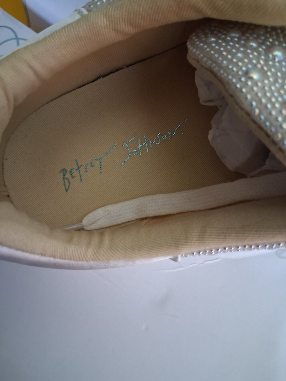 Betsey Johnson/David's Bridal Wedding Sneakers - Picture 3 of 5